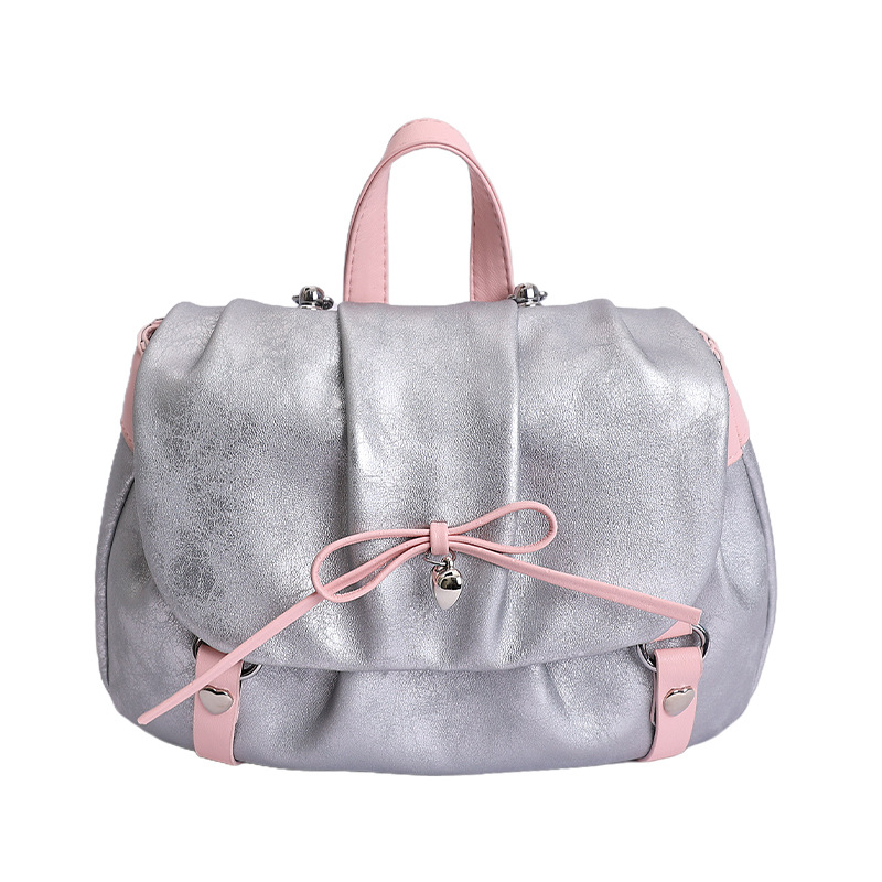 Pink Cloud Bag Sweet Cool Cute Girl Student Casual Shoulder Underarm Bag Fashion Bow Ruffle Crossbody Bag - Thumbnail 5