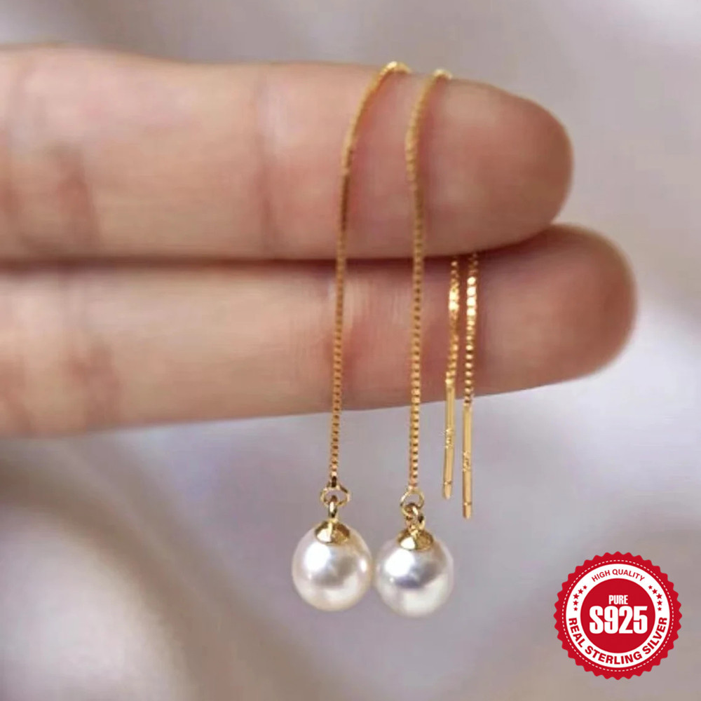 1g Weight 925 Sterling Silver Ear Needle Material 18K Gold Plated Plating Material Drop Earrings Classification 1 Pair Quantity Date, Tea Party Occasion 925 Sterling Silver Material Geometric Pattern All Seasons Season Women's Gender Elegant, Simple Style Style 1 Pair 18K Gold Plated 925 Sterling Silver 925 Sterling Silver Earrings Geometric Drop Earrings 34