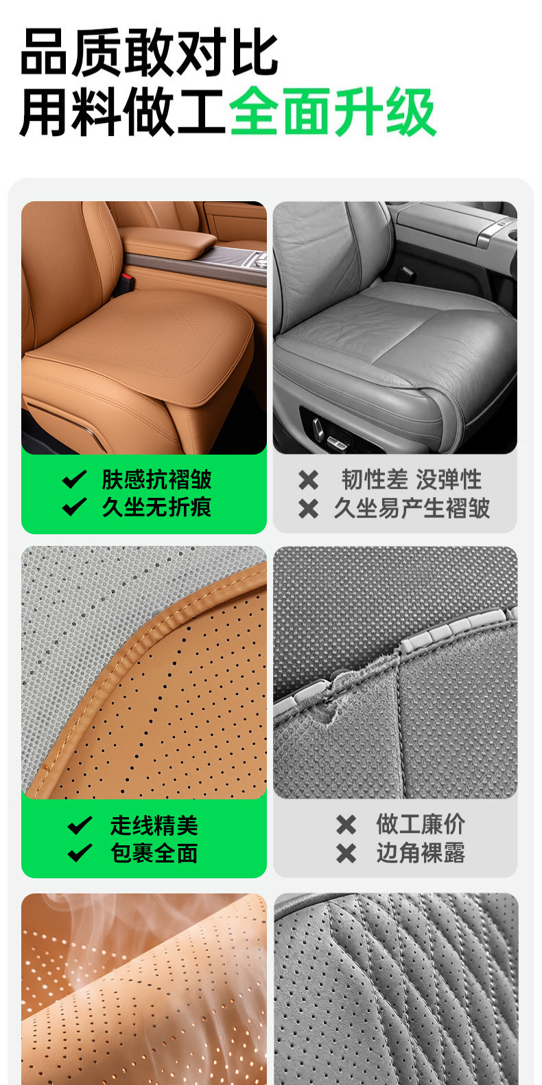 Suitable for Zeekr 9X seat cushion, car seat cover, anti-stain silicone seat pad, original car texture seat cover, car accessories