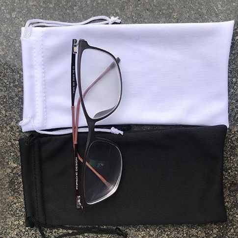 Best-selling ultra-fine fiber eye bag sunglasses black eyeglass bag, wipe-clean white eyeglass bag, can print LOGO