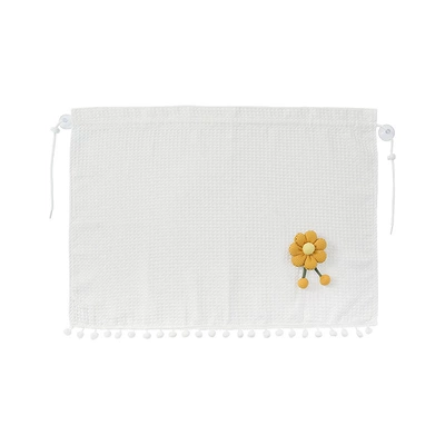 Car curtains – heat insulation sunscreen curtain - large-waffle-curtain-patch-jumper-flower-yellow