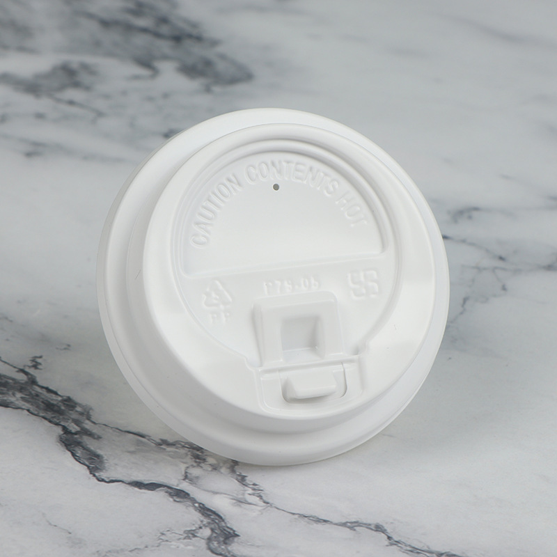 Tapa de plástico PS de calibre 80/90 para taza de café, taza de leche de soja, taza de té con leche, tapa con interruptor, tapa de rosca a prueba de fugas, tapa de botella.