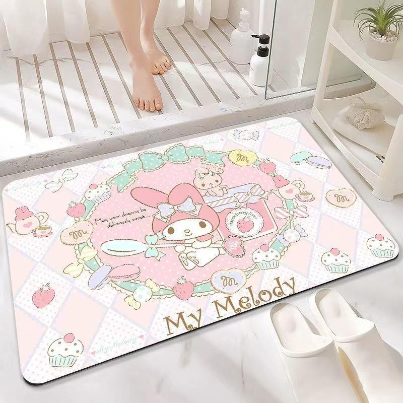 漫画かわいいダッフィーの新しい珪藻泥フロアマット浴室吸収性滑り止めフットマット汚れ防止と耐摩耗性ドアマットは発送可能です|undefined