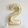 OPP, 40 дюймов, платиновый, цифра 2