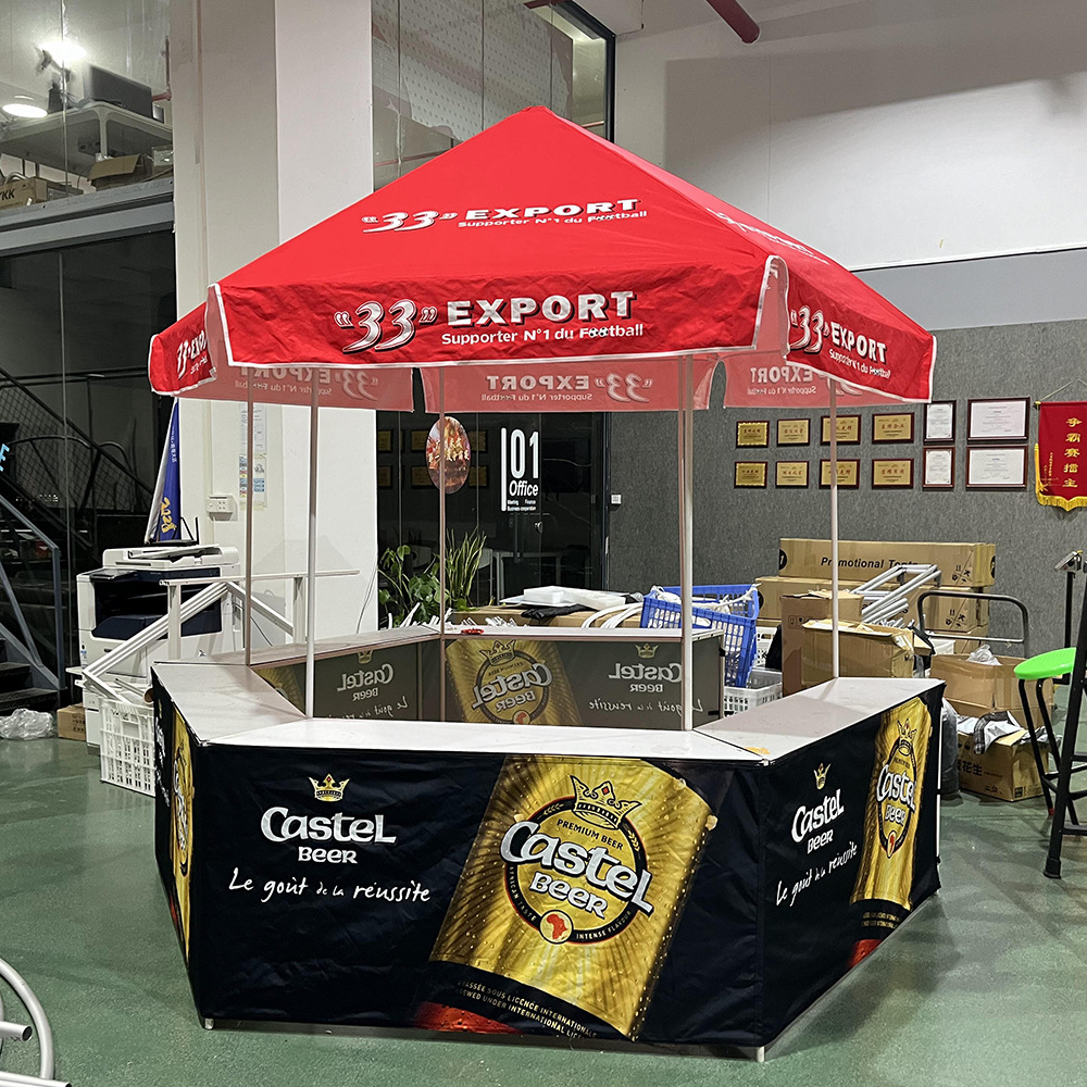 便携式广告促销台地推摆摊招生广告桌商超移动试吃台便携式展示架