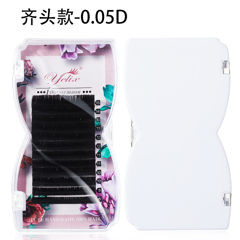 Fábrica de injerto de pestañas europeas y estadounidenses, pestañas transfronterizas, pestañas de una sola punta afilada, pestañas naturales, pestañas falsas florecientes en un segundo