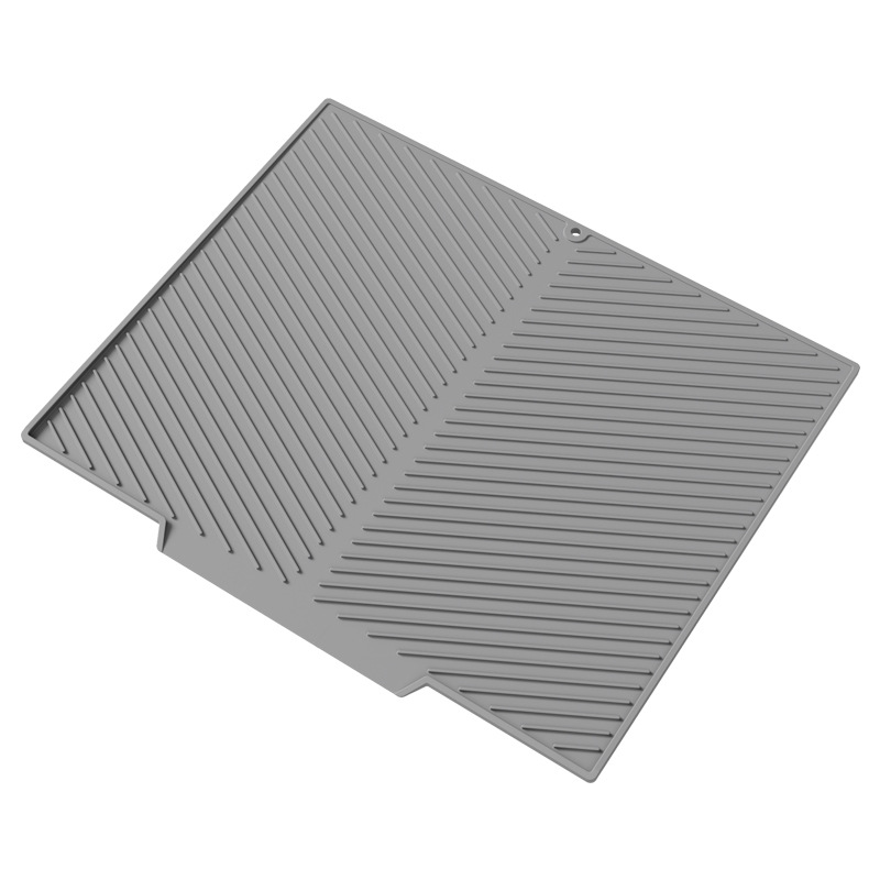 Venta caliente transfronteriza almohadilla de drenaje de pendiente de silicona plato de desvío grande almohadilla de secado embudo almohadilla de drenaje barra posavasos