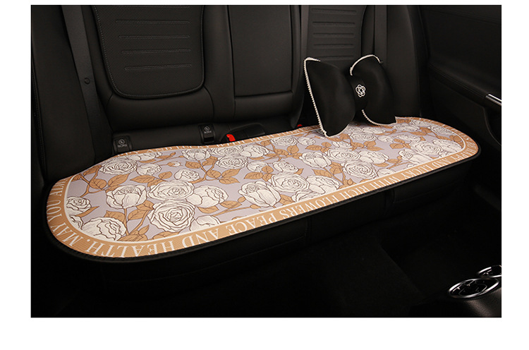 Car Cushion Four Seasons Universal Goddess Cushion Advanced Sense New Cute Seat Cover Summer Breathable Light Luxury Seat Cover