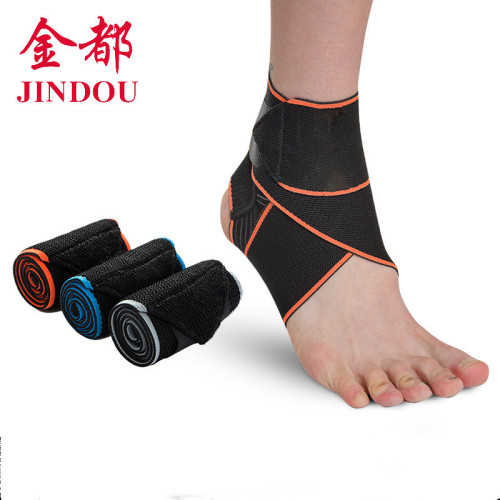 Sports silicone non-slip, breathable, anti-sprain ankle protector, strap wrapped ankle protector, football running badminton basketball foot protector