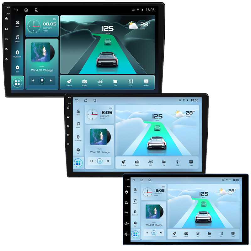 T100 car Android large-screen navigation player Android/Carplay/WiFi6 Beidou GPS radio 5