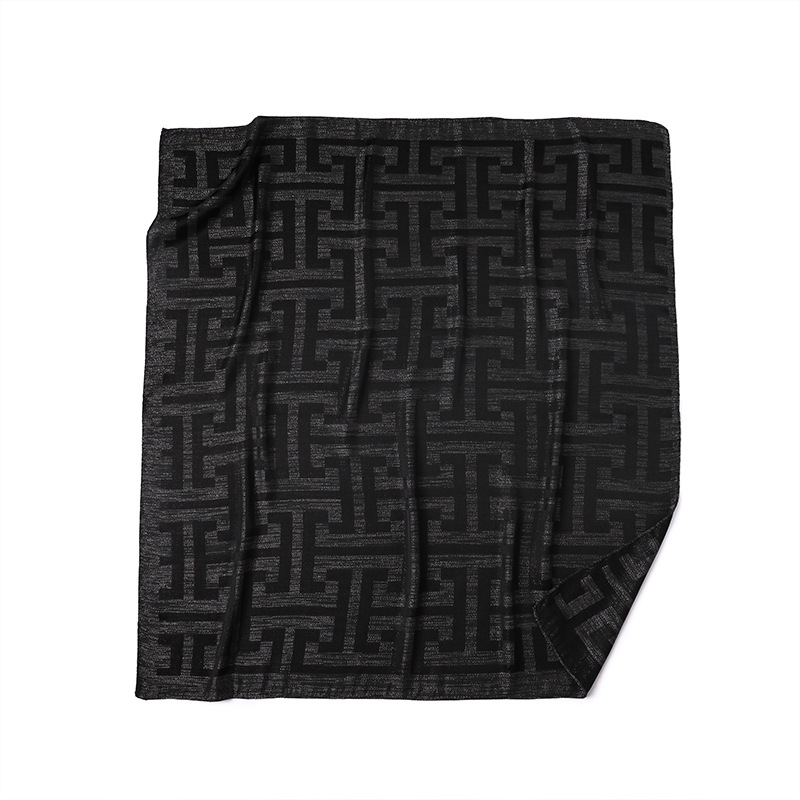 Retro-Seidenschal für Damen, quadratisch, vielseitig, Sommer, klein, bedruckt, Sonnenschutz, dekorativ_voghion.com