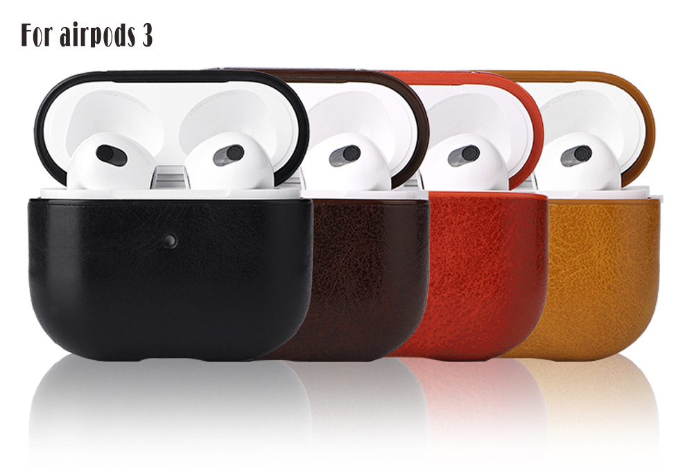 80g Weight iPhone Applicable Brands AirPods Protective Case Classification Pu Leather Material Solid Color Pattern Casual, Simple Style Style Handmade, Injection Molding Craft Multicolor Color Pu Leather Solid Color Handmade Injection Molding Casual Simple Style AirPods Protective Case Earphone Cases Phone Accessories 2