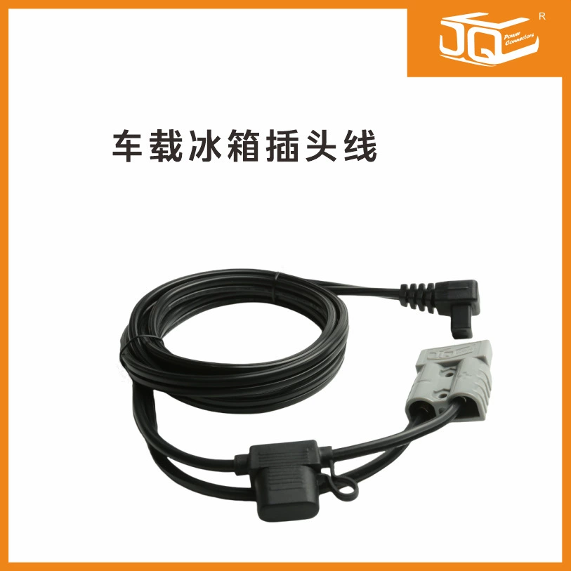 Кабель для автомобильного холодильника JQ биполярный 50А, штекер 14AWG, длина 1,8 м, 15А