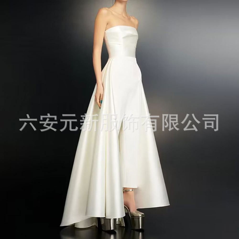 Amazon AliExpress nuevo mono tubo superior simple elegante vestido de novia