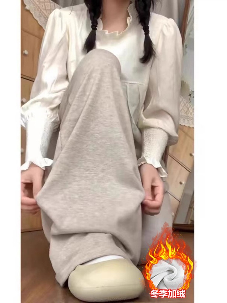 오트밀 [플리스 스타일] 레귤러 스타일 163cm 이하