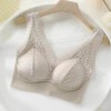 Lace thin underwear, supporting sexy summer wireless bra