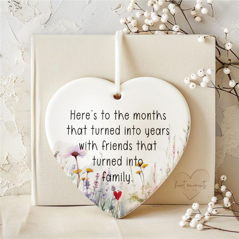 跨境新款Friendship Ornaments For Ture Friends友谊爱心挂饰|undefined