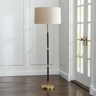 Nordic Vertical Leather Floor Lamp Post-modern Simple Distinctive Living Room Bedroom Study Model Room Decorative Floor Lamp