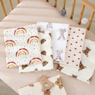 Baby Wrap Type a Pure Cotton Kidsren's Blanket Double-Layer Cotton Gauze Baby Wrap Single Summer Thin Newborn Wrap