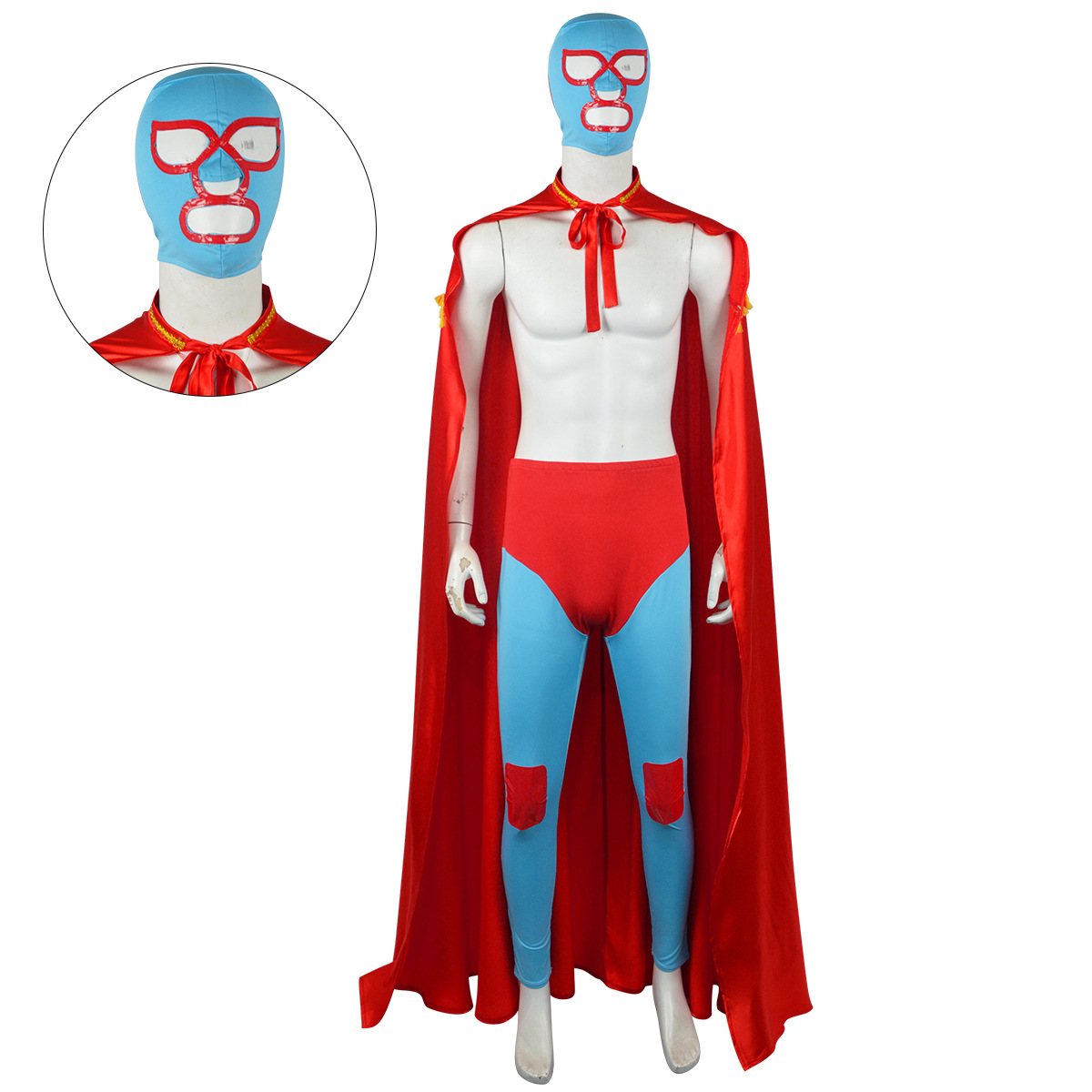 Mexican Wrestler Cape Robe Cape Crazy Bullfight cos Costume Halloween Costume