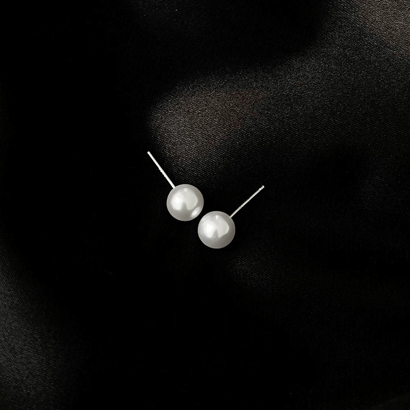 Серебряная игла, минималистичные серьги из жемчуга, образец серебро 925