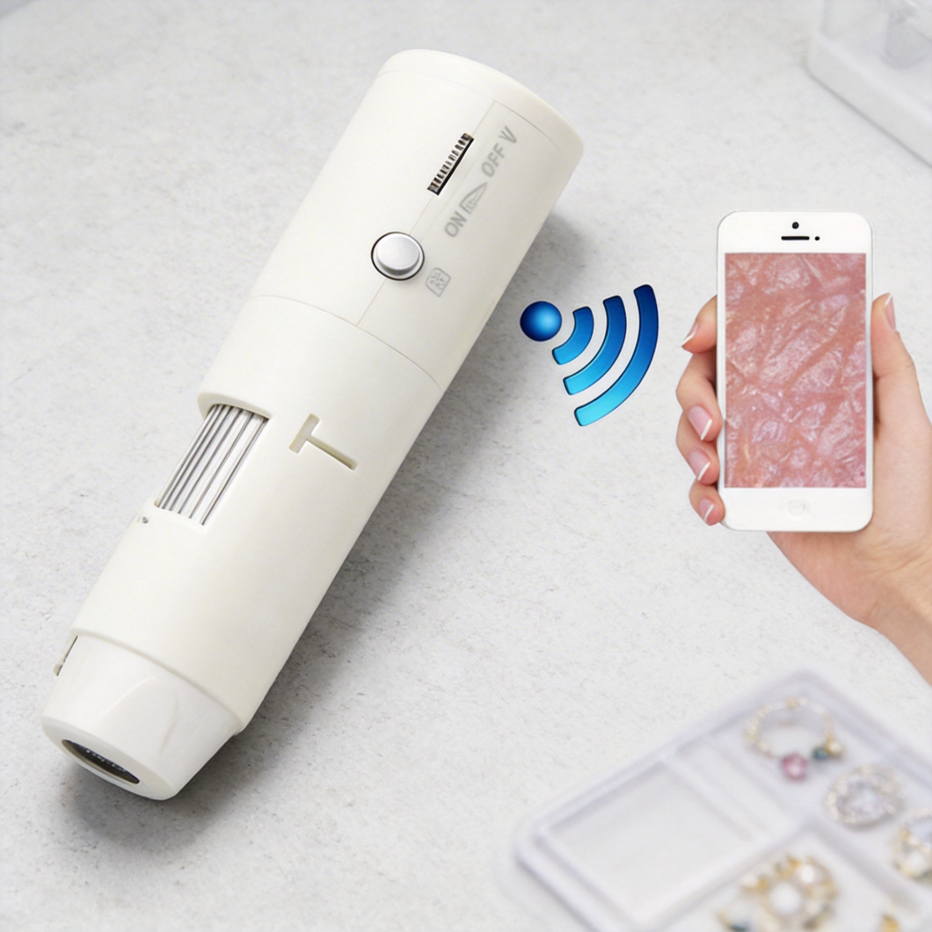 深圳现货 珠宝鉴定新款支持手机平板 200倍 WIFI显微镜CP-MS200XW