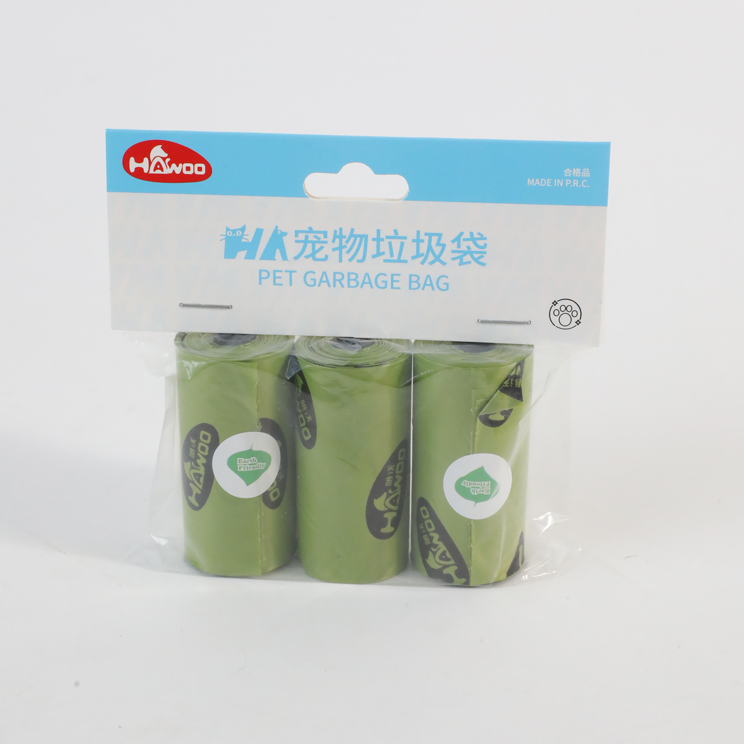 Bolsas para excrementos de mascotas con estampado, paquete de 4 rollos, venta al por mayor, exclusivamente para tiendas físicas, bolsas portátiles para excrementos de gatos y perros.