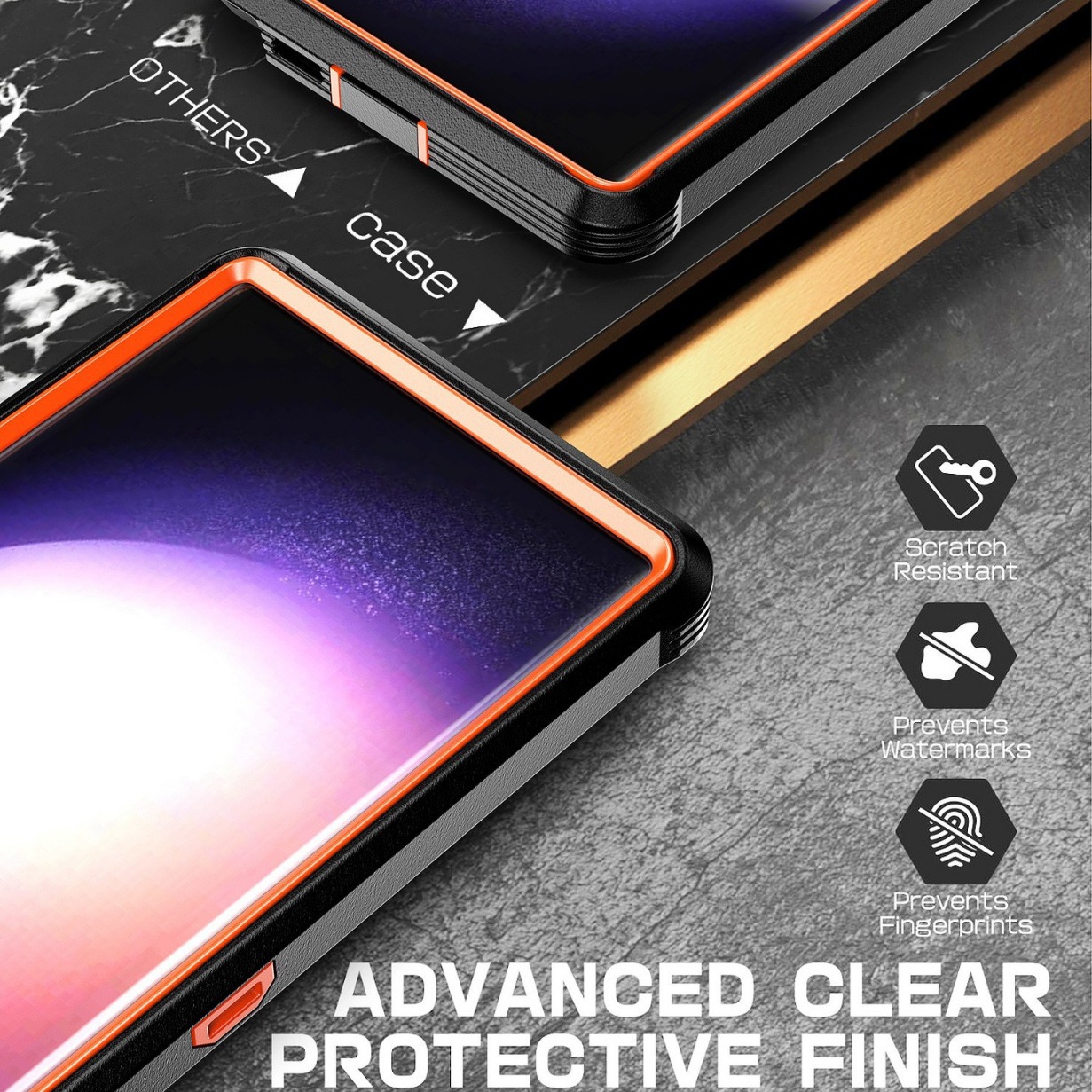 Three proof robot third-generation suitable for Samsung Ultra phone case S23 Pro back clip bracket 2-in-1_voghion.com