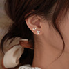 Small triangle, design earrings, silver 925 sample, internet celebrity