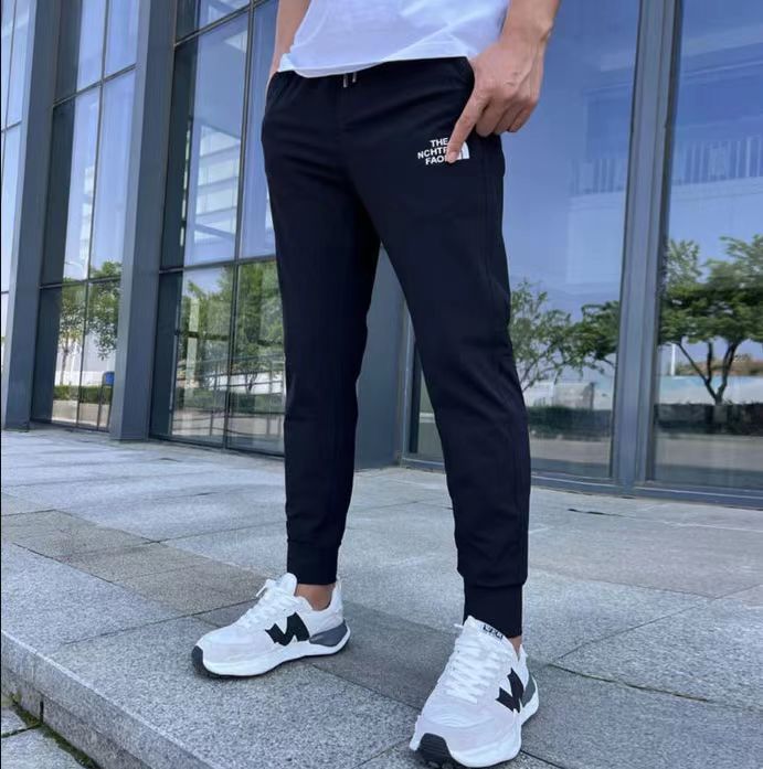2023 Summer New Letter Pattern Ice Silk Quick-Drying Ultra-Thin Men's Pants for Students and Youth Casual Slim Fit