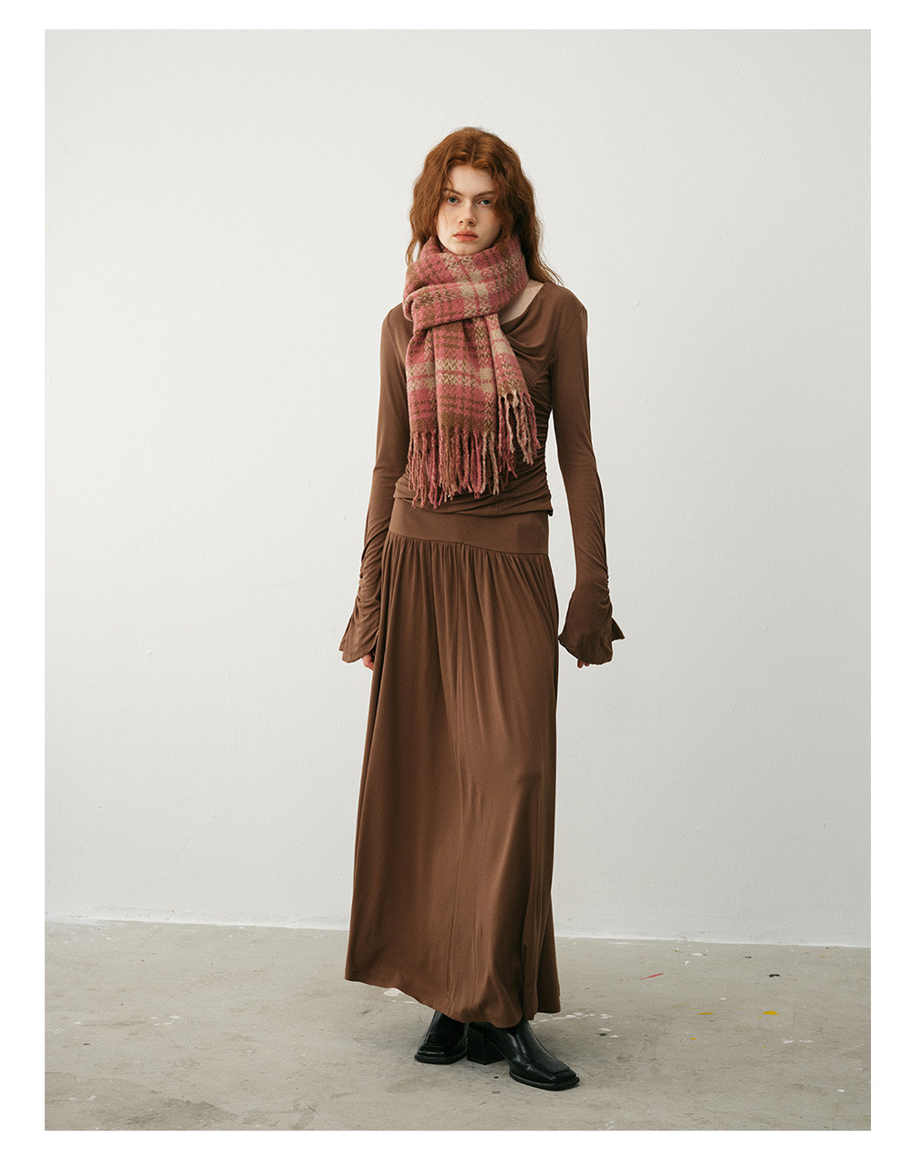 Damen Schal Aus Kaschmir-imitat Im Retro-design Für Den Winter_voghion.com