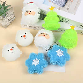 爆款圣诞套装整蛊发泄小玩具网红玩具可爱卡通捏捏乐减压球发泄球