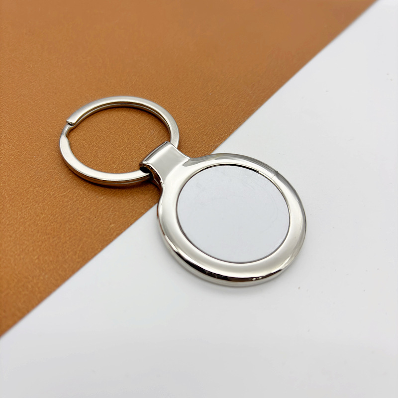 Customized Metal Advertising Keychains, School Badges, Photo Logos, Blank Heat Transfer Pendants Available for Customization