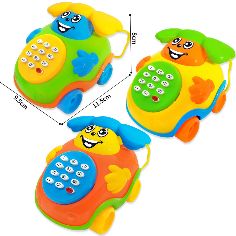 Cartoon music telephone car can sing car children's toys educational early education machine toy manufacturers wholesale