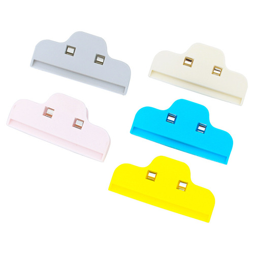 White Plain Large Plastic Food Seal Clips Food Bag Snack Moisture-Proof Clips Seal Clips Plastic Bag Sealer