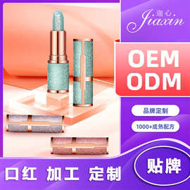 定制口红 oem化妆品厂家批发欧美跨境贴牌防水金属口红加工定制