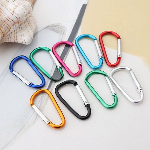 No.5 Mountaineering Buckle Aluminum Alloy D-shaped Hanging Buckle Outdoor Rock Climbing Safety Safety Buckle Spring Hook Luggage Backpack Hook