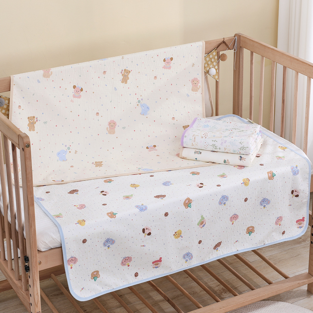 Baby Diaper Pad Baby Cotton Gauze Washable Breathable Waterproof Diaper Absorbent Pad Newborn Portable Soft Mattress