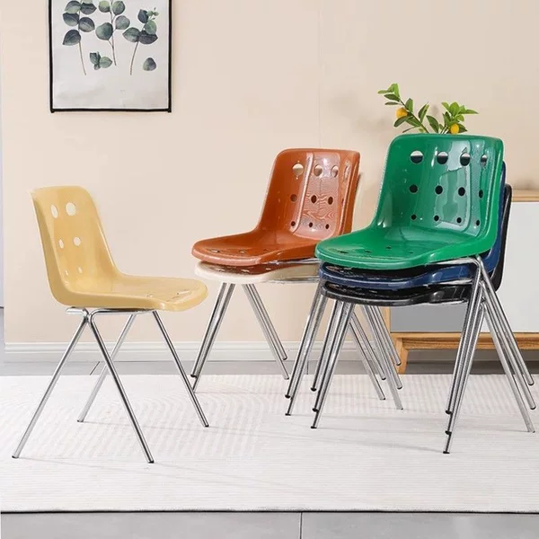 Cheese hole chair, stall chair, home dining chair, simple cream-style chair for coffee and milk tea shops, creative leisure chair