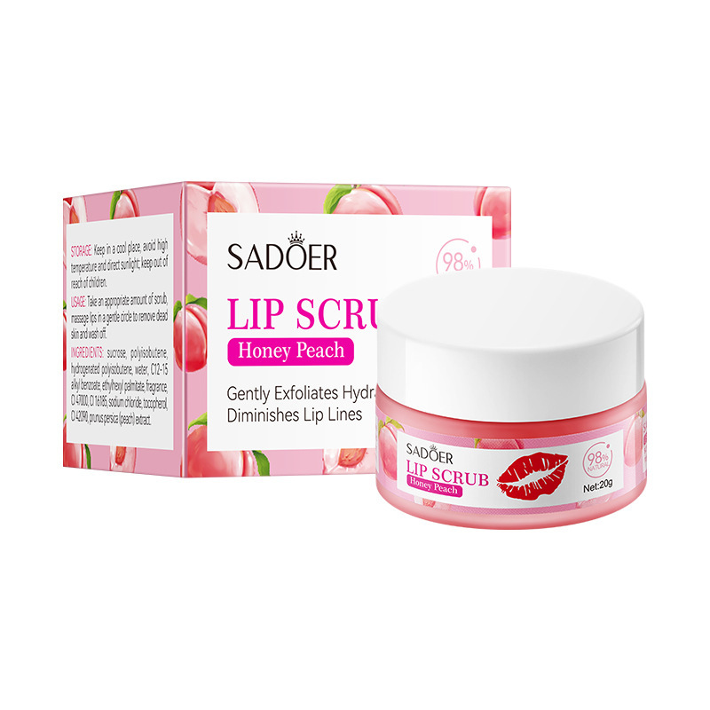 跨境现货唇部磨砂膏系列 SADOER保湿补水唇部磨砂膏 外贸工厂直销|undefined