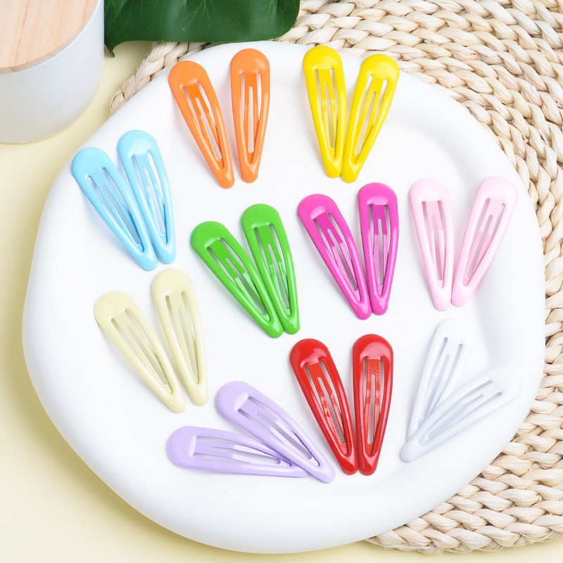 Candy Colorful Hairpin Hyuna Style Colorfulful Water Drop Clip Glue Bb Clip Hairpin Duckbill Clip Korean DIY Headwear Wholesale