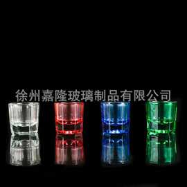 牙科八角杯 喷色小八角玻璃杯 洗笔杯 指甲油美甲专用液体杯