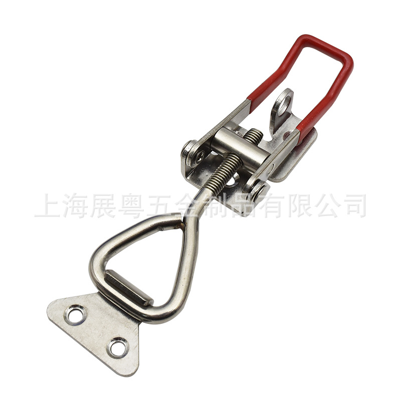 4003 abrazadera rápida de acero inoxidable de tres agujeros 304 abrazadera de bloqueo ajustable abrazadera de perno de puerta