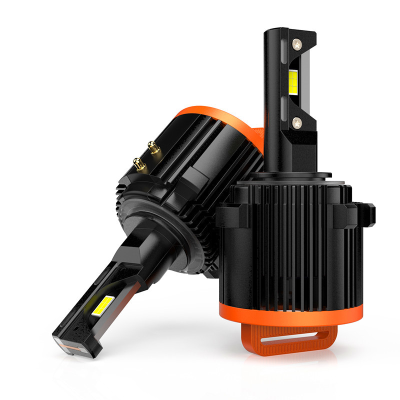 Tres tubos de cobre para Volkswagen Golf 7 faro LED especial GT7 - naranja negro, sin fijación, solución incorporada