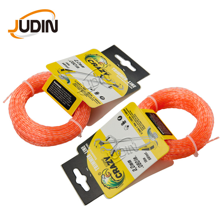 双色 园林打草绳 Nylon Trimmer Line麻花绳 规格 色号 包装可选