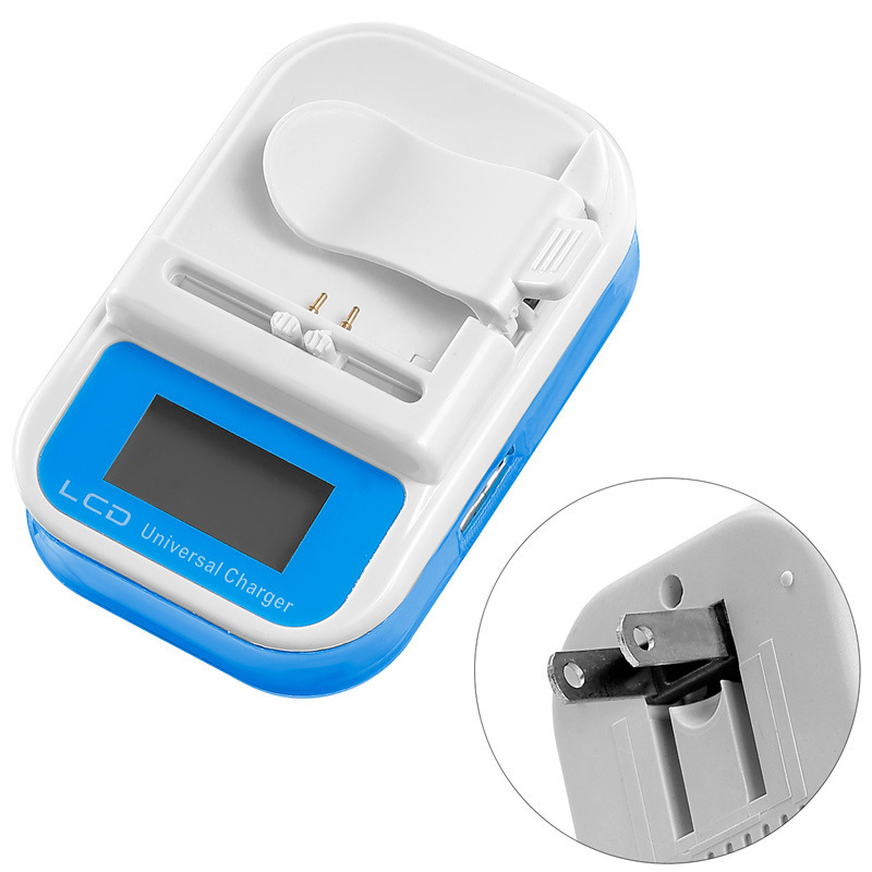 Universal Charger Square Three-lamp Universal Charge European Standard LCD Charge Digital Display Charge European Standard Colorful Charge