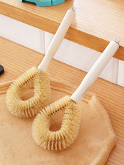 Factory Wholesale Pig Bristle Pot Scrubber Kitchen Cleaning Hangable Non-stick Brush Pot Cleaning Gadget Cleaning Brush Debris Removal