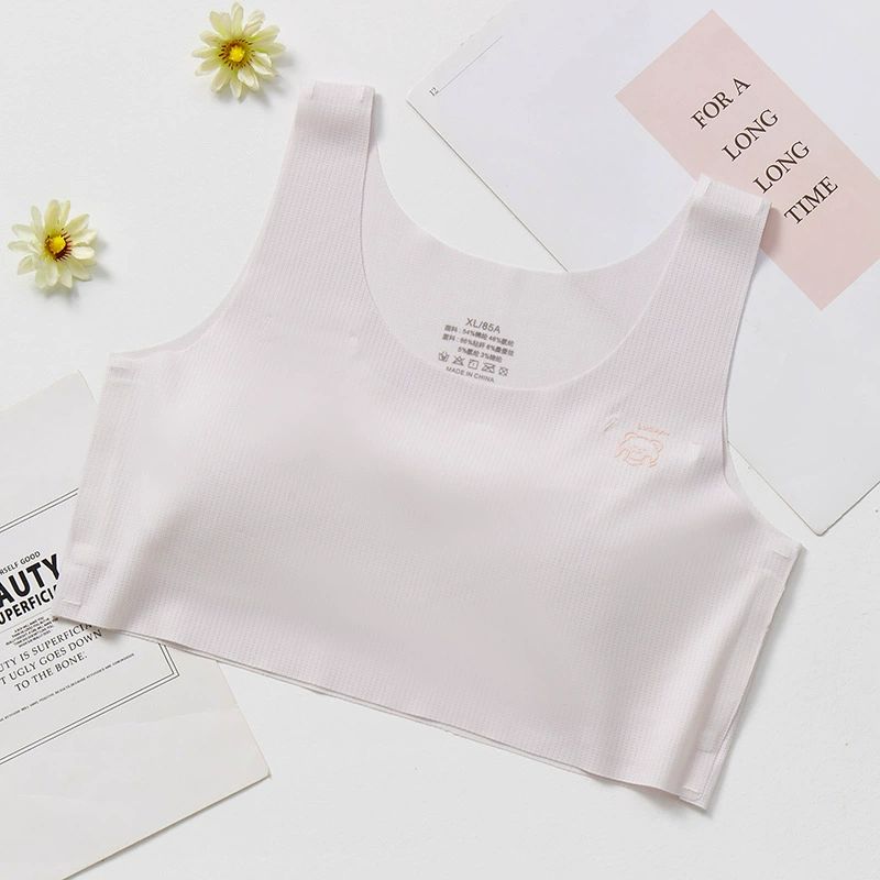 Ultra-thin ультрагидрот Breathable QingXiaoHe тренировочная бюстье для девочек, ударопрочная летняя версия бюстгальтера, для 8–12 лет