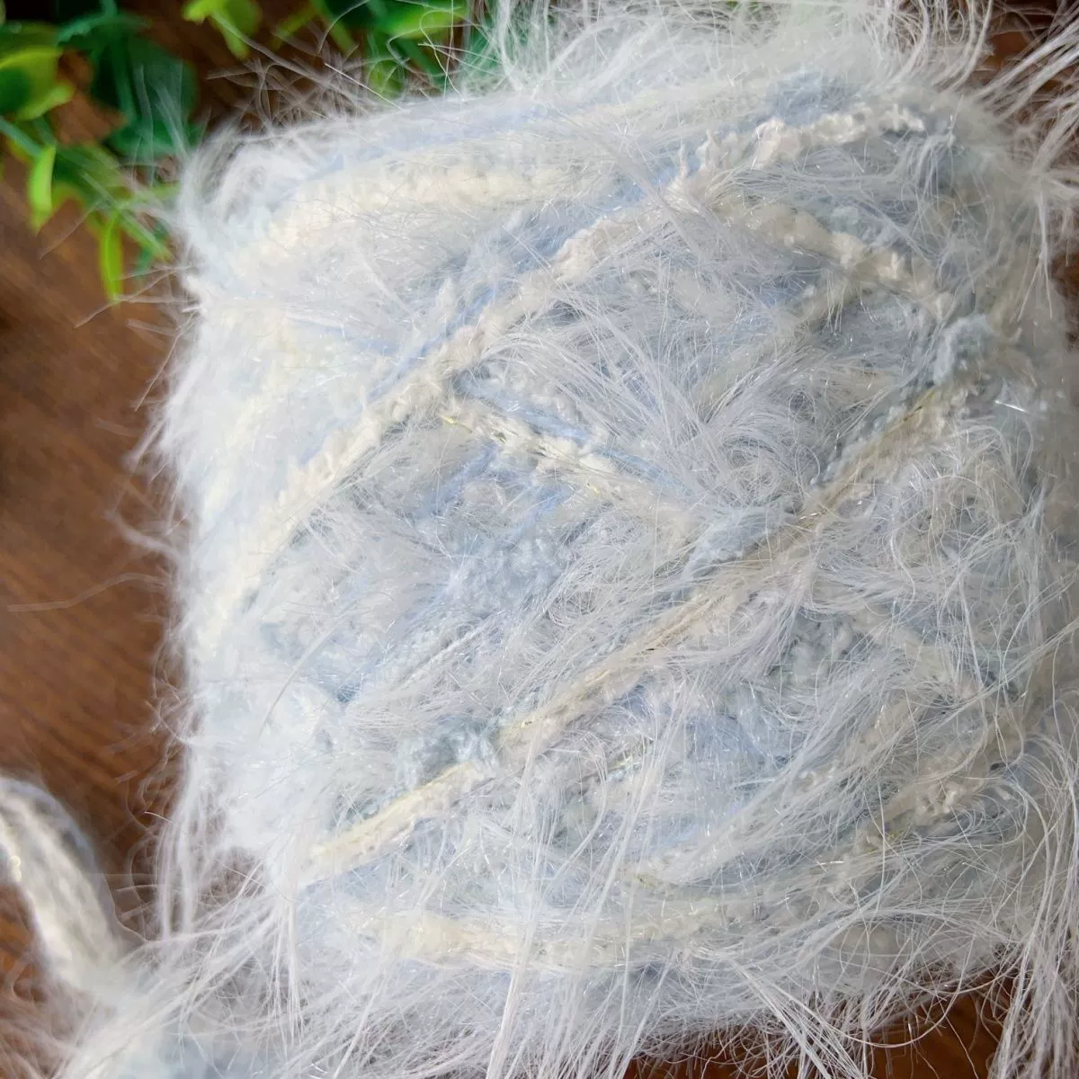 Новый [Long Xingyue] Специальная линия смешивания рук синяя ручная ручная тканая длинная шерстяная сумка для салфетки мягкая и удобная сумка