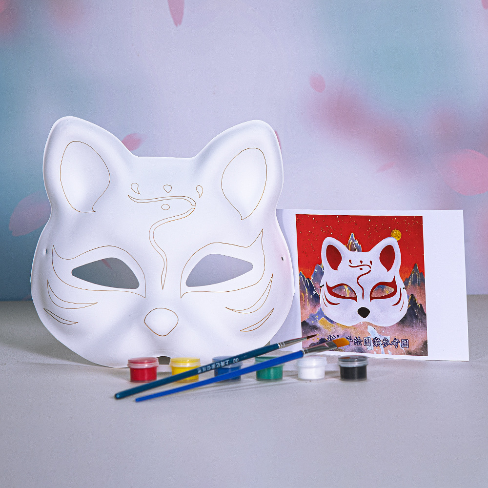 Línea de gancho gato A foto 6 colores pintura 2 pincel cuerda